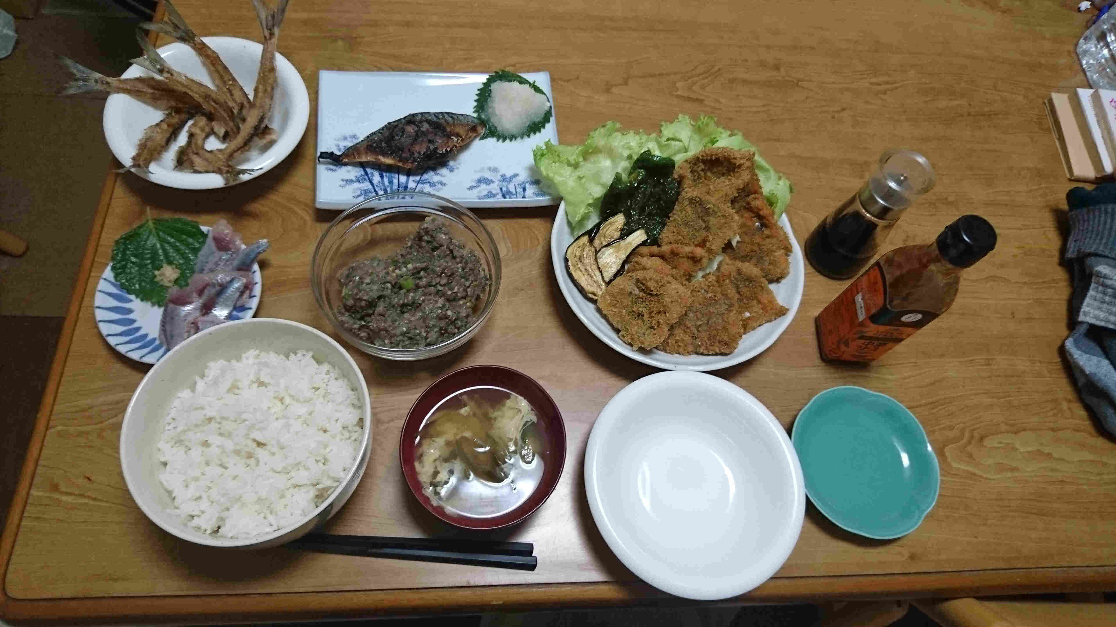 鰯鯵定食